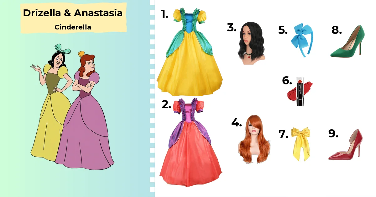 Drizella & Anastasia Tremaine Costume from Cinderella