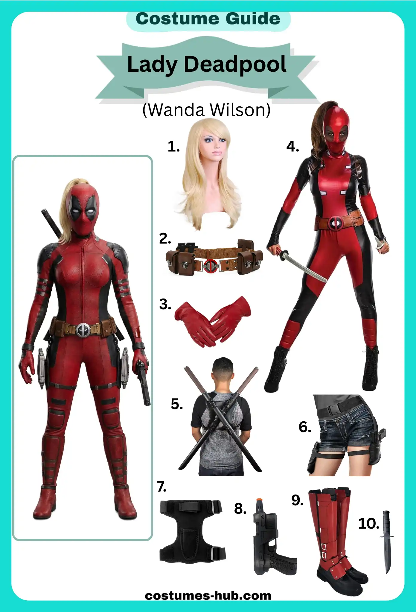 Lady Deadpool (Wanda Wilson) Costume Lady Deadpool (Wanda Wilson) Costume