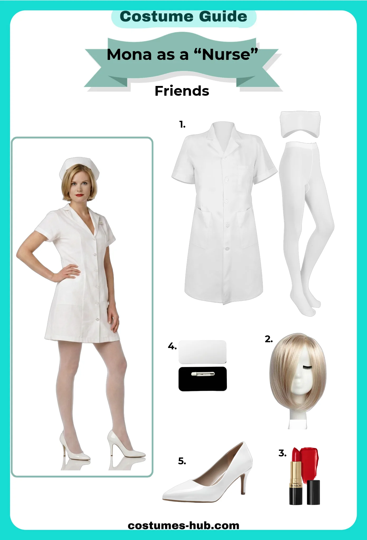 Mona as a “Nurse” Costume from Friends Mona as a “Nurse” Costume from Friends