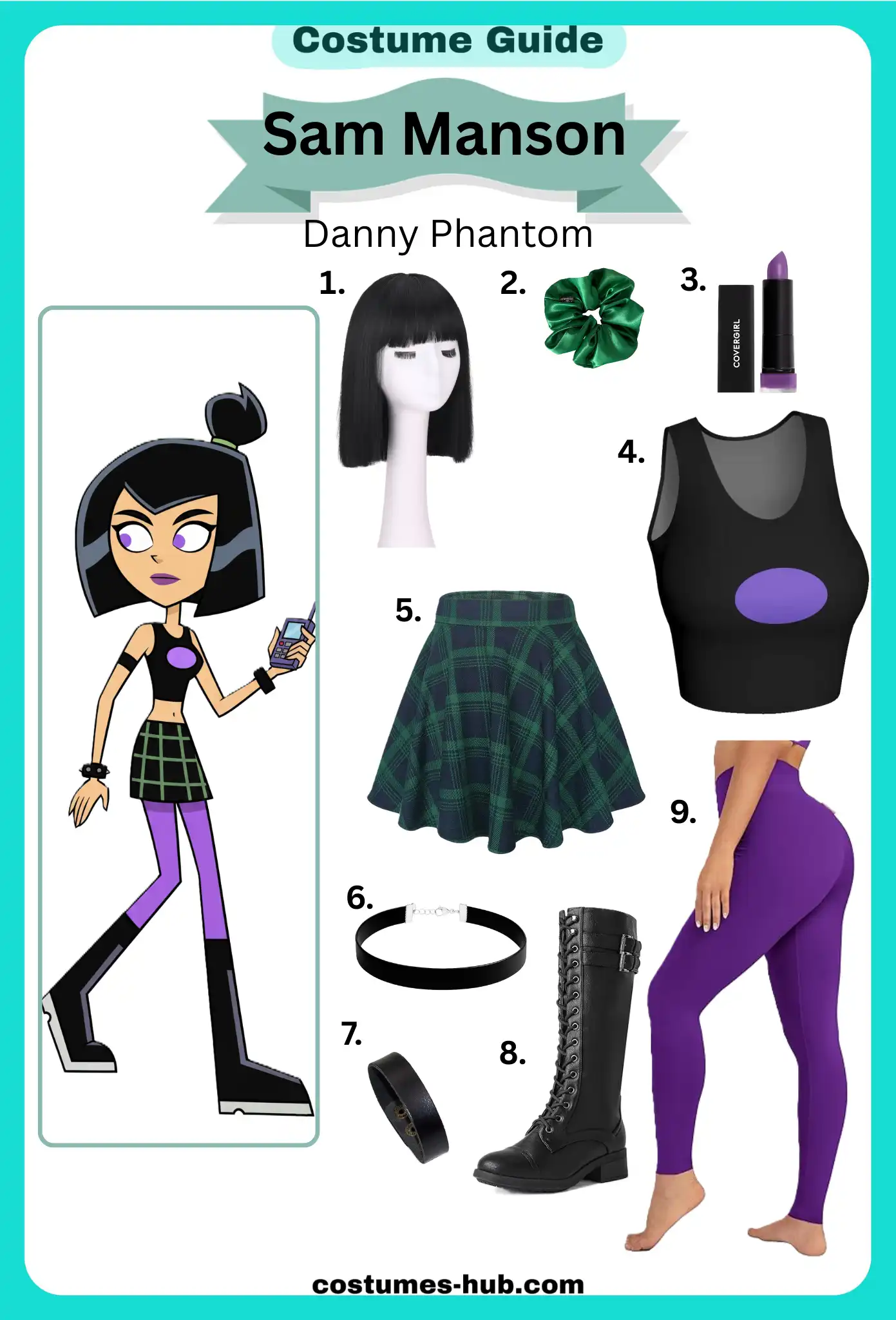 Sam Manson Costume from Danny Phantom