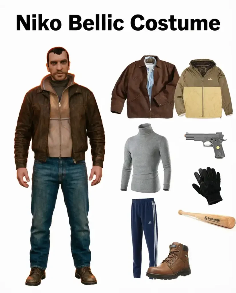 Niko Bellic Costume Guide: Grand Theft Auto 4 Cosplay