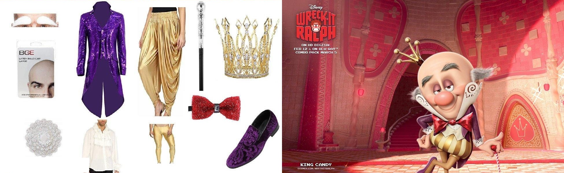 King Candy Wreck-It Ralph Costume Guide King Candy Wreck-It Ralph Costume Guide