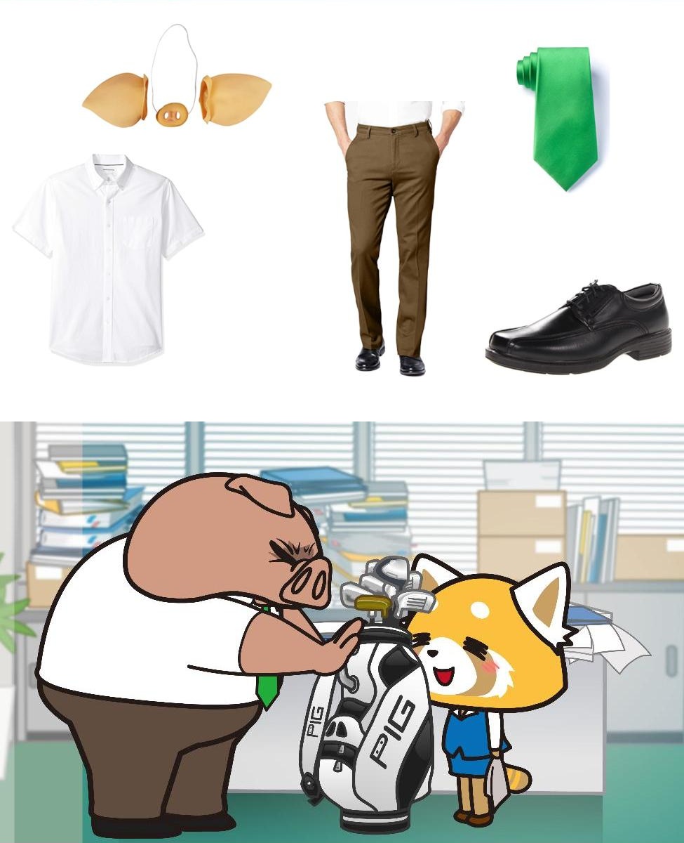 Director Ton from Aggretsuko Costume Guide